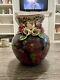 10 Lesal Ceramics Purple Floral Themed Hand-crafted Vase, Lisa Lindburg