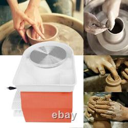 110V Electric Pottery Wheel Ceramic Machine 25CM Work Clay Art Craft DIY Orange