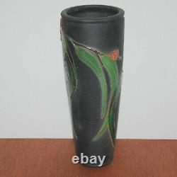 12 Eucalyptus Leaves Art Pottery Vase Signed Dated 93 Arts Crafts Mission