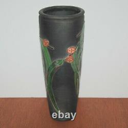 12 Eucalyptus Leaves Art Pottery Vase Signed Dated 93 Arts Crafts Mission