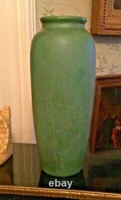 12 Hampshire Art Pottery Matte Green Arts & Crafts Vase