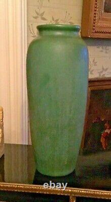 12 Hampshire Art Pottery Matte Green Arts & Crafts Vase