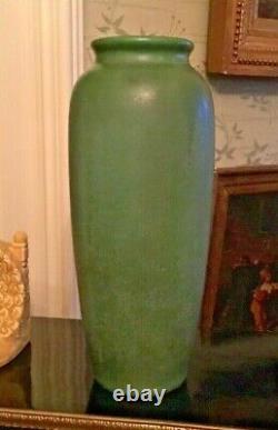 12 Hampshire Art Pottery Matte Green Arts & Crafts Vase