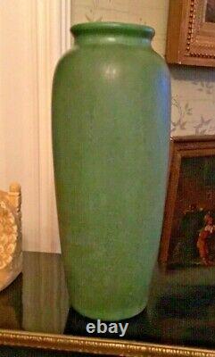 12 Hampshire Art Pottery Matte Green Arts & Crafts Vase