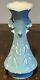 12 Mccoy Vase Vintage Arts & Crafts Turquoise Pottery Ohio Blue