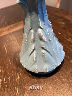 12 McCoy Vase Vintage arts & crafts turquoise pottery OHIO blue