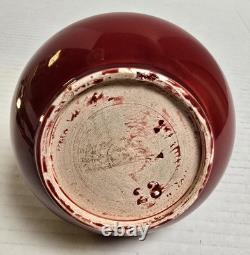 1880 Christopher Dresser Arts Crafts Aesthetic English Pottery Vase Red OxBlood