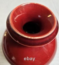 1880 Christopher Dresser Arts Crafts Aesthetic English Pottery Vase Red OxBlood