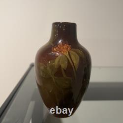 1902 Antique Arts & Crafts Rookwood Pottery Bud Vase Standard Glaze Signed LVB