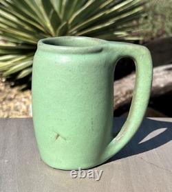 1905 Early Van Briggle Art Pottery Mug Matte Green Glaze Colorado Springs