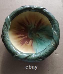 1910-1920 Stunning Fulper Tiger Eye Footed Bowl 9