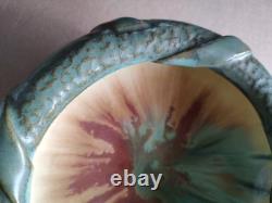 1910-1920 Stunning Fulper Tiger Eye Footed Bowl 9