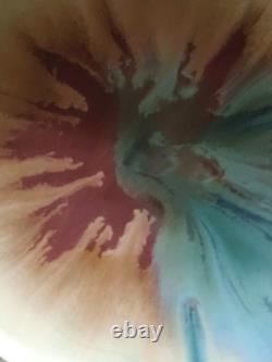 1910-1920 Stunning Fulper Tiger Eye Footed Bowl 9