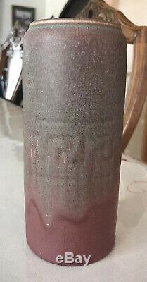 1910 Rookwood Arts And Crafts Vellum Greek Key Cylindrical Vase