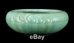 1910 Rookwood Incised Mat Matte Green Ohio Arts & Crafts Pottery Bowl Vase 957dd