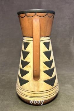 1910 SOUEVO Weller Arts & Crafts Pottery Pitcher Pueblo Native American Design