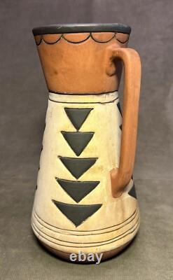 1910 SOUEVO Weller Arts & Crafts Pottery Pitcher Pueblo Native American Design