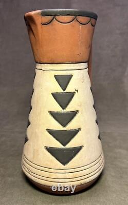1910 SOUEVO Weller Arts & Crafts Pottery Pitcher Pueblo Native American Design