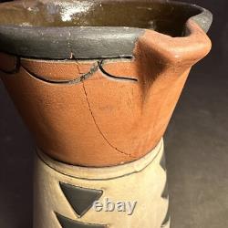 1910 SOUEVO Weller Arts & Crafts Pottery Pitcher Pueblo Native American Design
