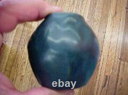 1911 Van Briggle Arts & Crafts Pottery Crocus Vase Dark Bluish Green Nice