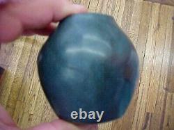 1911 Van Briggle Arts & Crafts Pottery Crocus Vase Dark Bluish Green Nice