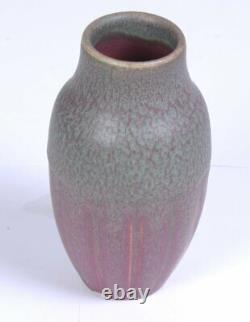 1914 ROOKWOOD Pottery Matte Pink & Green Vase Arts & Crafts Style (Shape 538F)