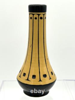1915 Weller Pottery SCANDIA Pattern Arts and Crafts 7.5 Vase Mission Style