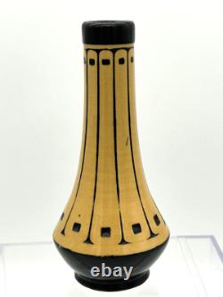1915 Weller Pottery SCANDIA Pattern Arts and Crafts 7.5 Vase Mission Style