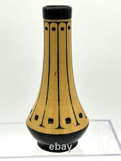 1915 Weller Pottery SCANDIA Pattern Arts and Crafts 7.5 Vase Mission Style