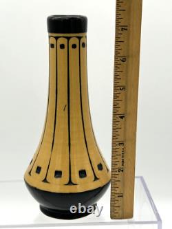 1915 Weller Pottery SCANDIA Pattern Arts and Crafts 7.5 Vase Mission Style