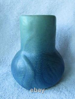 1918 1921 Van Briggle Art Pottery Arts & Crafts Mission Design Blue Glaze Vase