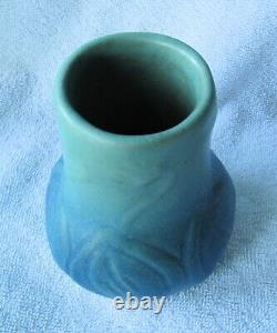 1918 1921 Van Briggle Art Pottery Arts & Crafts Mission Design Blue Glaze Vase