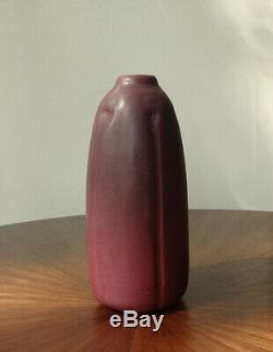 1918 VAN BRIGGLE Arts & Crafts Art Pottery Vase-Carved-EX