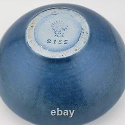 1920 ROOKWOOD POTTERY Shape #2155 ARTS & CRAFTS BOWL Matte Blue Glaze