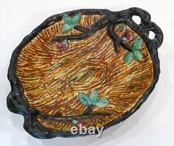 1920's Antique WELLER Art Pottery WARWICK Hand Painted ARTS & CRAFTS 13 Bowl