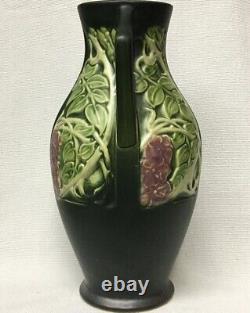 1920s ROSECRAFT WISTERIA PANEL LARGE VASE ROSEVILLE POTTERY ARTS & CRAFTS