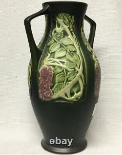 1920s ROSECRAFT WISTERIA PANEL LARGE VASE ROSEVILLE POTTERY ARTS & CRAFTS