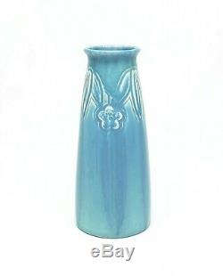 1924 Rookwood Pottery Arts & Crafts Crystalline Blue Vase #2108