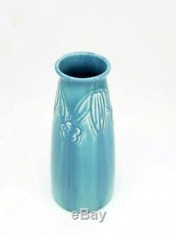 1924 Rookwood Pottery Arts & Crafts Crystalline Blue Vase #2108