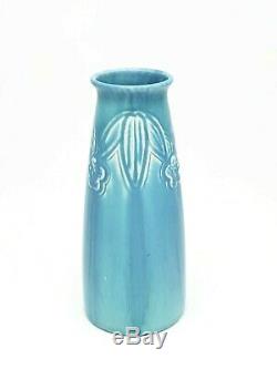 1924 Rookwood Pottery Arts & Crafts Crystalline Blue Vase #2108