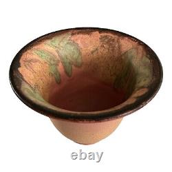 1927 Rookwood Floral Mottle Coral Matte Glaze Vase Signed Delia Workum 2260E