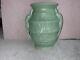 1930's Rare Mccoy Lizard Handle Vase Matte Green Arts And Crafts Water Liily