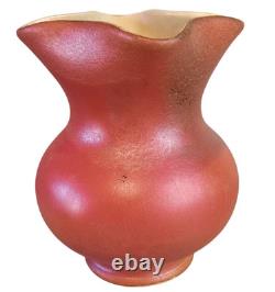 1930's Red Wing RUMRILL 291 Nokomis Arts & Crafts Mission Era Burnt Orange & Bay