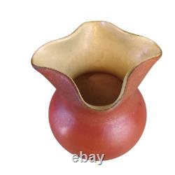 1930's Red Wing RUMRILL 291 Nokomis Arts & Crafts Mission Era Burnt Orange & Bay