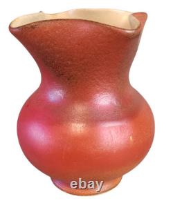 1930's Red Wing RUMRILL 291 Nokomis Arts & Crafts Mission Era Burnt Orange & Bay