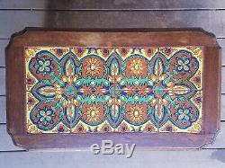 1930's Vintage California Arts & Crafts 8 Tile Top Table Stickley Style Mission
