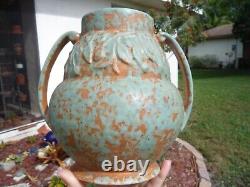 1930s BURLEY WINTER ARTS & CRAFTS POTTERY RARE LARGE VASE #75 VERY RARE