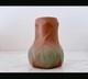 1930s Van Briggle Onion Bulb Vase, Brown & Green Glaze, Colorado Springs