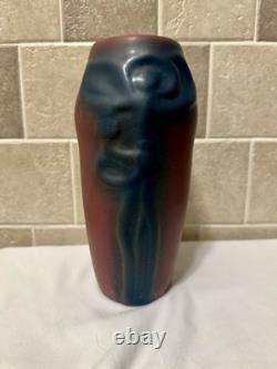 1930s Van Briggle Pottery Mulberry Poppies And Pods Vase #218