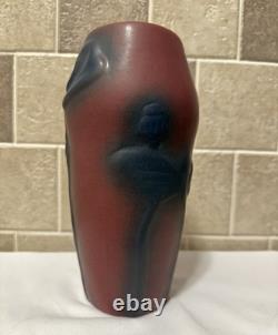 1930s Van Briggle Pottery Mulberry Poppies And Pods Vase #218